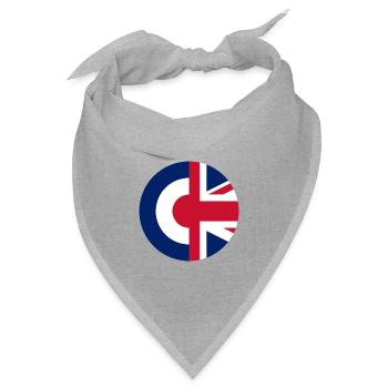 Britische Mods - Bandana Dreieckstuch - Grau meliert - Vorne