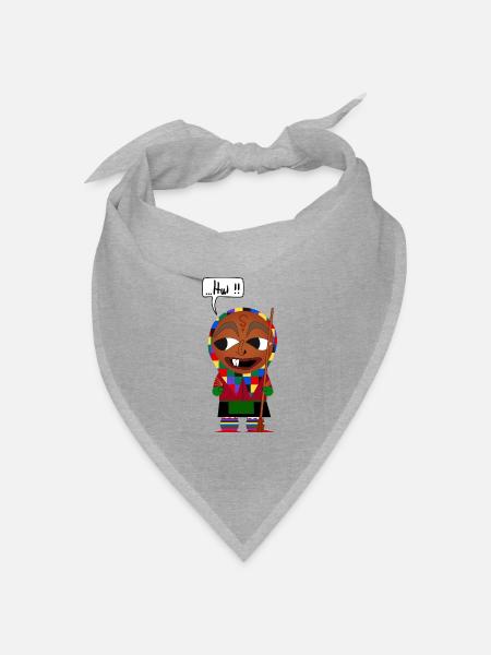 Eckhex Pullover - Bandana Dreieckstuch - Grau meliert