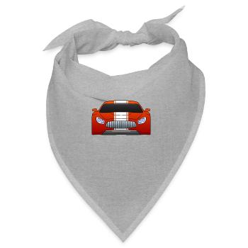 Car Auto - Bandana Dreieckstuch - Grau meliert - Vorne