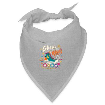 Skate & Shine - Bandana Dreieckstuch - Grau meliert - Vorne