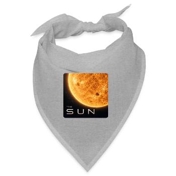 The-Sun-30cm - Bandana Dreieckstuch - Grau meliert - Vorne