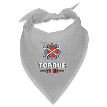Torque to Me - Bandana Dreieckstuch - Grau meliert - Vorne