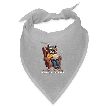 Grandpa's Workshop: Tiny Helpers Welcome - Bandana Dreieckstuch - Grau meliert - Vorne