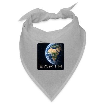 Erde-30cm - Bandana Dreieckstuch - Grau meliert - Vorne