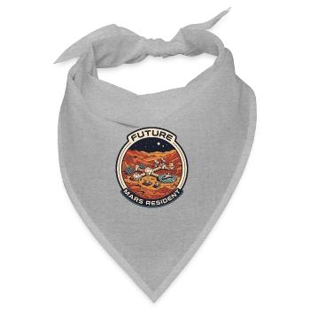 Future Mars Resident - Bandana Dreieckstuch - Grau meliert - Vorne