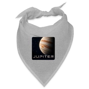 Jupiter-30cm - Bandana Dreieckstuch - Grau meliert - Vorne