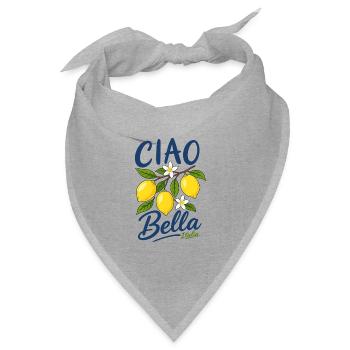 Ciao Bella - Bandana Dreieckstuch - Grau meliert - Vorne