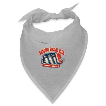 Sardine Social Club - Bandana Dreieckstuch - Grau meliert - Vorne