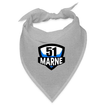 51 Marne - Bandana Dreieckstuch - Grau meliert - Vorne