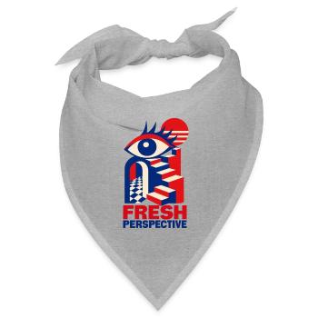 Frische Perspektive Augenstufen - Bandana Dreieckstuch - Grau meliert - Vorne