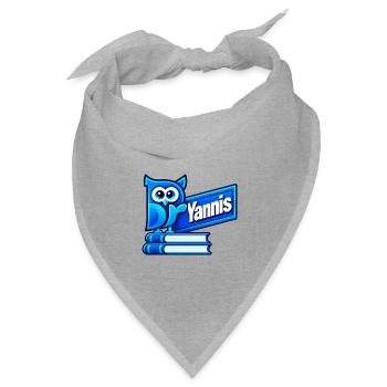 2027_Logo_transparent - Bandana Dreieckstuch - Grau meliert - Vorne
