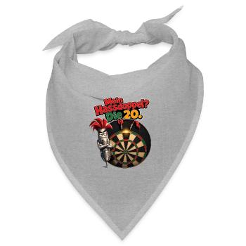Mein Hassdoppel Die 20 - Bandana Dreieckstuch - Grau meliert - Vorne