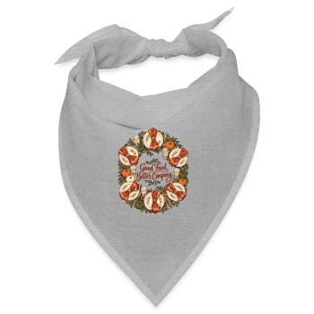 Gutes Essen Besseres Unternehmen Friendsgiving-Shirt - Bandana Dreieckstuch - Grau meliert - Vorne