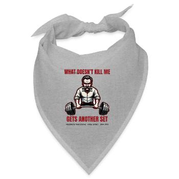 Nietzsche – Gets Another Set - Bandana Dreieckstuch - Grau meliert - Vorne