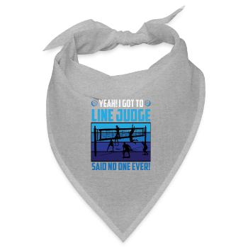Line Judge? Said No One Ever – Volleyball Humor - Bandana Dreieckstuch - Grau meliert - Vorne