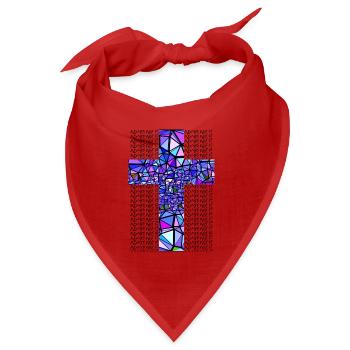 BLAUES KREUZ ADMIRABLE - Bandana Dreieckstuch - Rot - Vorne