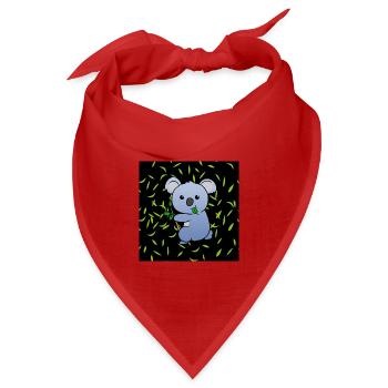 Koala Koalabär - Bandana Dreieckstuch - Rot - Vorne
