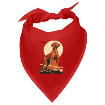 Vizsla - Bandana Dreieckstuch - Rot - Vorne