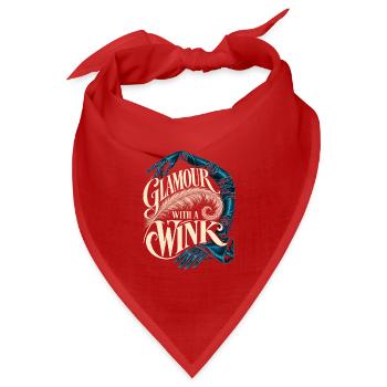 Burlesque Glamour With A Wink - Bandana Dreieckstuch - Rot - Vorne