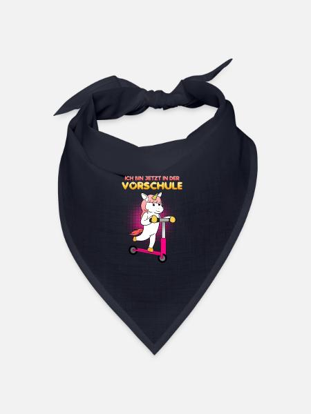 Vorschule Mädchen Vorschulkind - Bandana Dreieckstuch - Navy