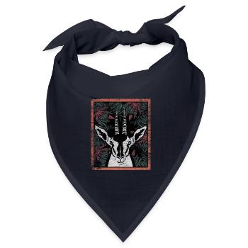 Anmutige Gazelle Steppenläufer - Bandana Dreieckstuch - Navy - Vorne