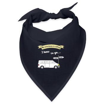 my motorhome is calling - Bandana Dreieckstuch - Navy - Vorne
