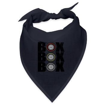 Black Box Box Box Conception pneus de cours - Bandana Dreieckstuch - Navy - Vorne