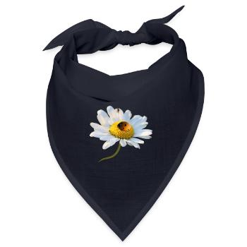 Margerite Marienkäfer - Bandana Dreieckstuch - Navy - Vorne