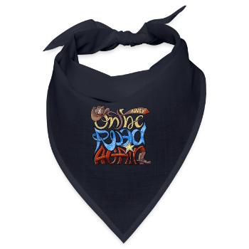 Wieder unterwegs - Wieder unterwegs - Kleidung, Geschenke - Bandana Dreieckstuch - Navy - Vorne