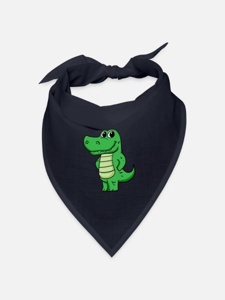 Krokodil - Bandana Dreieckstuch - Navy
