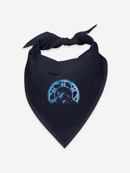 Mountainbiker Kettenrad - Bandana Dreieckstuch - Navy