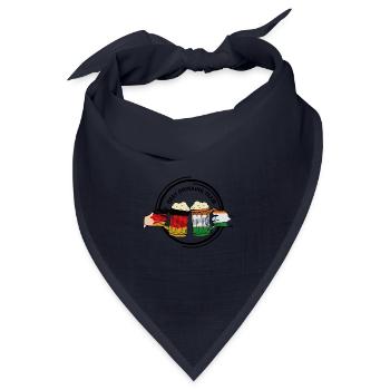 Prostfreudige Bierfreunde Indien - Bandana Dreieckstuch - Navy - Vorne