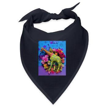Karnevalsfreunde Grünes Pferd - Bandana Dreieckstuch - Navy - Vorne