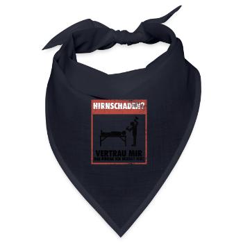 Präzise Neurochirurgin Operationssaal - Bandana Dreieckstuch - Navy - Vorne