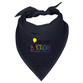 It's my Birthday - Bandana Dreieckstuch - Navy - Vorne