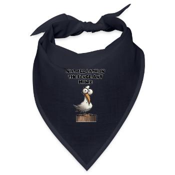 Witziger Spruch Englisch lustig Sticker - Bandana Dreieckstuch - Navy - Vorne