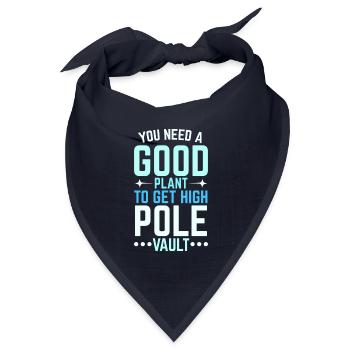 Du brauchst eine gute Anlage um hoch zu kommen Sta - Bandana Dreieckstuch - Navy - Vorne