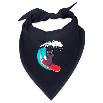 Surfer - Bandana Dreieckstuch - Navy - Vorne
