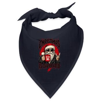 Rebel Christmas ist überbewertet - Bandana Dreieckstuch - Navy - Vorne