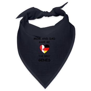Canada Germany Genes Heart - Bandana Dreieckstuch - Navy - Vorne