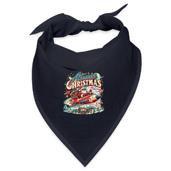 Atomic Christmas NRH Santa Rocket - Bandana Dreieckstuch - Navy - Vorne