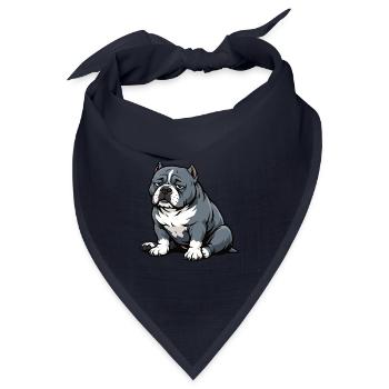 American Bully Bully Pit Bullys Bullybesitzer - Bandana Dreieckstuch - Navy - Vorne