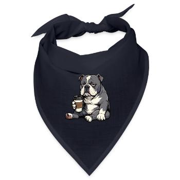 American Bully Bully Pit Bullys Bullybesitzer  - Bandana Dreieckstuch - Navy - Vorne