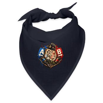 Gamer Motiv  Taktik Shooter Desin Gesch Nerd Gamer - Bandana Dreieckstuch - Navy - Vorne