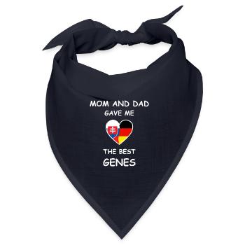 Slowakische Wurzeln & Deutschland - Best Genes - Bandana Dreieckstuch - Navy - Vorne