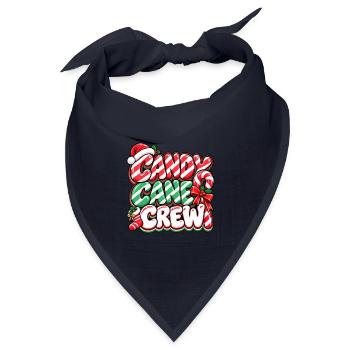 Candy Cane Crew Weihnachtsedition - Bandana Dreieckstuch - Navy - Vorne