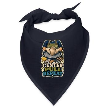 CENTER PULL REPEAT - Bandana Dreieckstuch - Navy - Vorne