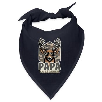 Dad Hunter Das Legendenjagdgeschenk - Bandana Dreieckstuch - Navy - Vorne