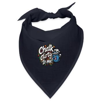 Chalk_Dirty_Too - Bandana Dreieckstuch - Navy - Vorne