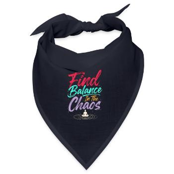 Yoga Instructor Find Balance In Meditation Coach - Bandana Dreieckstuch - Navy - Vorne